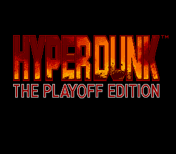 Hyper Dunk - The Playoff Edition Title Screen